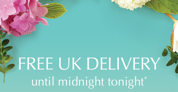 FREE UK DELIVERY until midnight tonight*