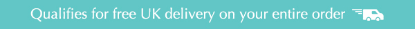 Qualifies for free UK delivery on your entire order